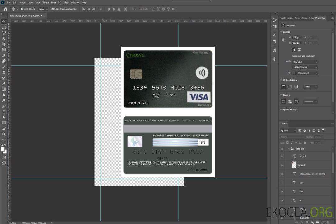 Carte de visite visa BOSVG de Saint-Vincent-et-les Grenadines template Carte de visite visa BOSVG de Saint-Vincent-et-les Grenadines template